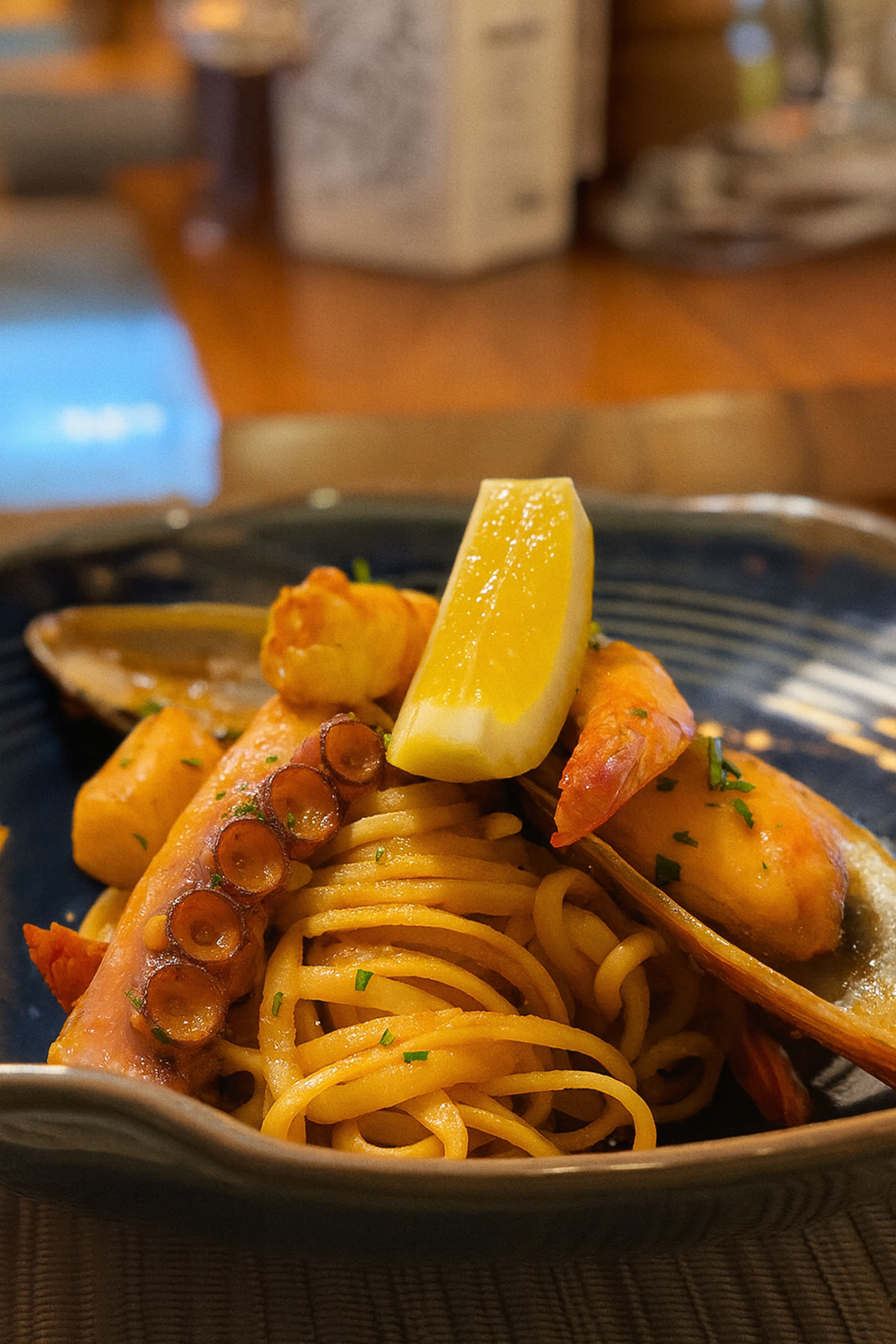 Grilled prawns